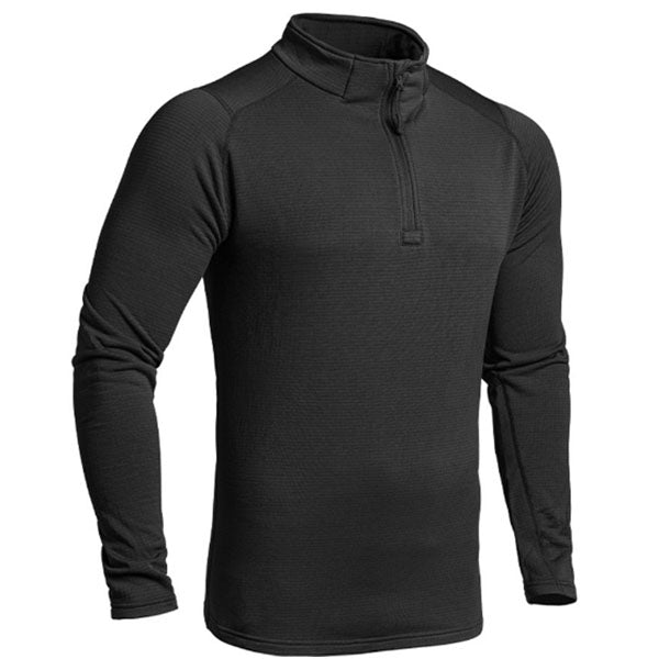 Chemise à manches longues THERMO PERFORMER SWEAT ZIP -10°C/-20°C, noir