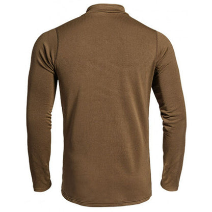 Chemise à manches longues THERMO PERFORMER SWEAT ZIP -10°C/-20°C, beige