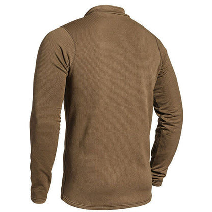 Chemise à manches longues THERMO PERFORMER SWEAT ZIP -10°C/-20°C, beige
