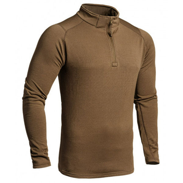 Chemise à manches longues THERMO PERFORMER SWEAT ZIP -10°C/-20°C, beige