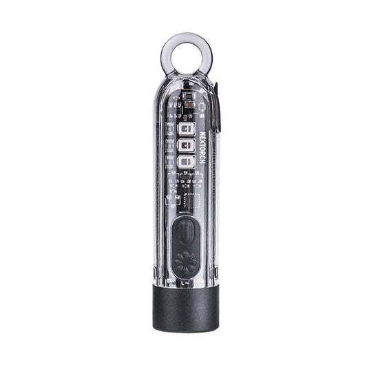 Porte-clés LED avec stroboscope, 365 nm UV, 700 lumens (batterie incluse) 