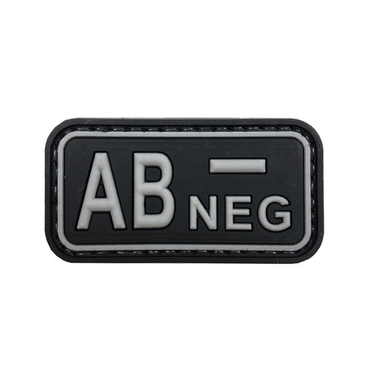 Patch moral GROUPE BLOOD AB-NEG, noir/gris