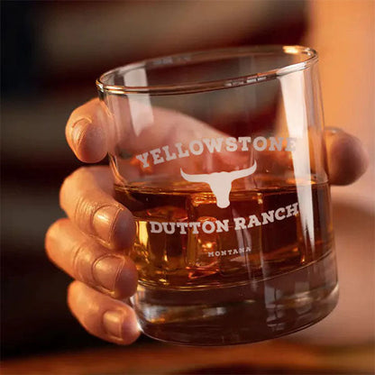 Bicchiere da whisky YELLOWSTONE DUTTON RANCH, 10 once