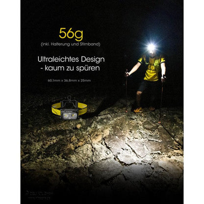 NITECORE LED-STIRNLAMPE NU25-400, 400 Lumen (inkl. Akku)