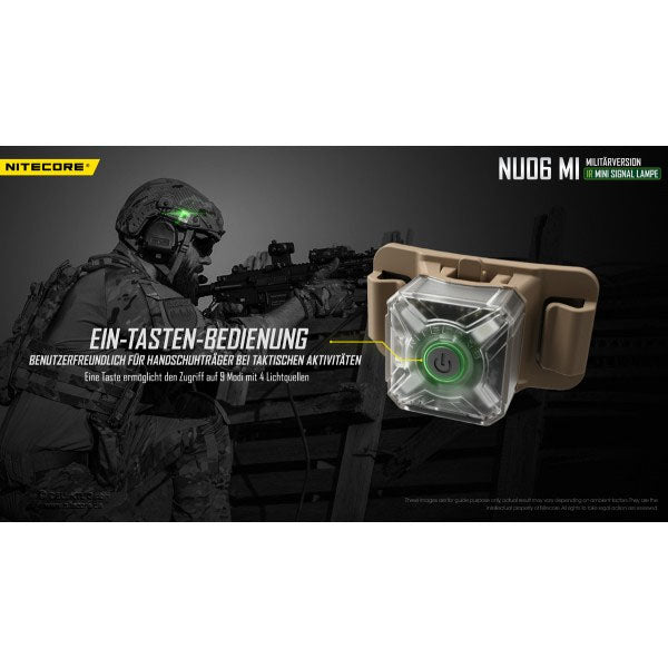 NITECORE taktische IR Mini-LED-TASCHENLAMPE NU06MI, inkl. Akku