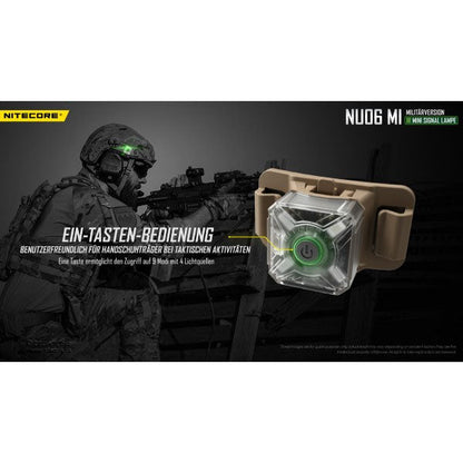 NITECORE taktische IR Mini-LED-TASCHENLAMPE NU06MI, inkl. Akku