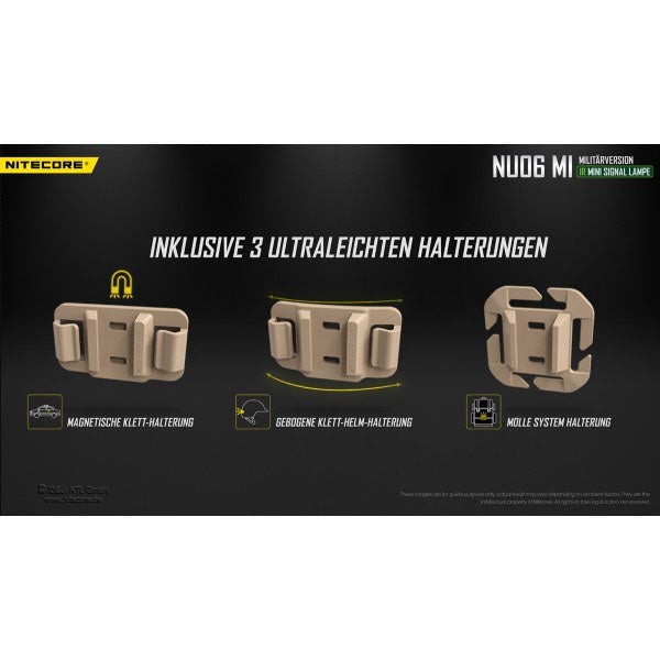 NITECORE taktische IR Mini-LED-TASCHENLAMPE NU06MI, inkl. Akku