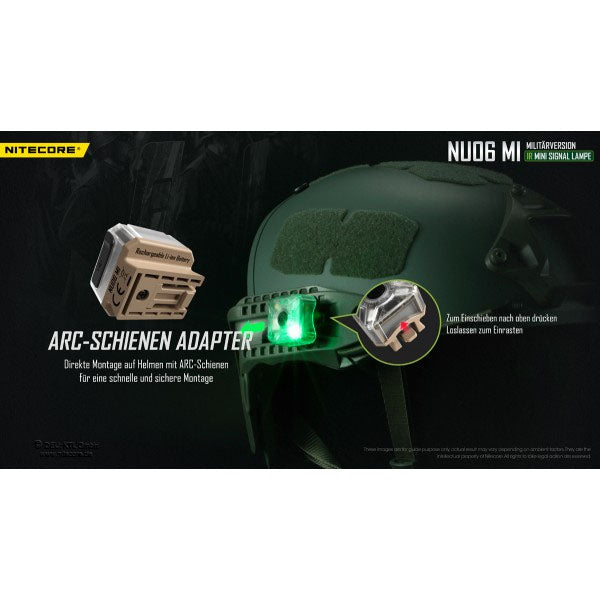 NITECORE taktische IR Mini-LED-TASCHENLAMPE NU06MI, inkl. Akku