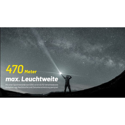NITECORE taktische LED-TASCHENLAMPE P23i - 3'000 Lumen, inkl. Akku