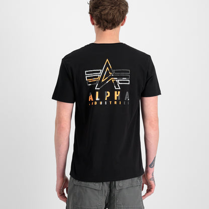 T-shirt con stampa sul retro e logo Puff 