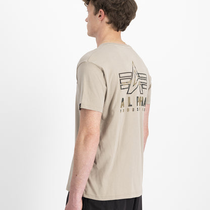 T-shirt con stampa sul retro e logo Puff 