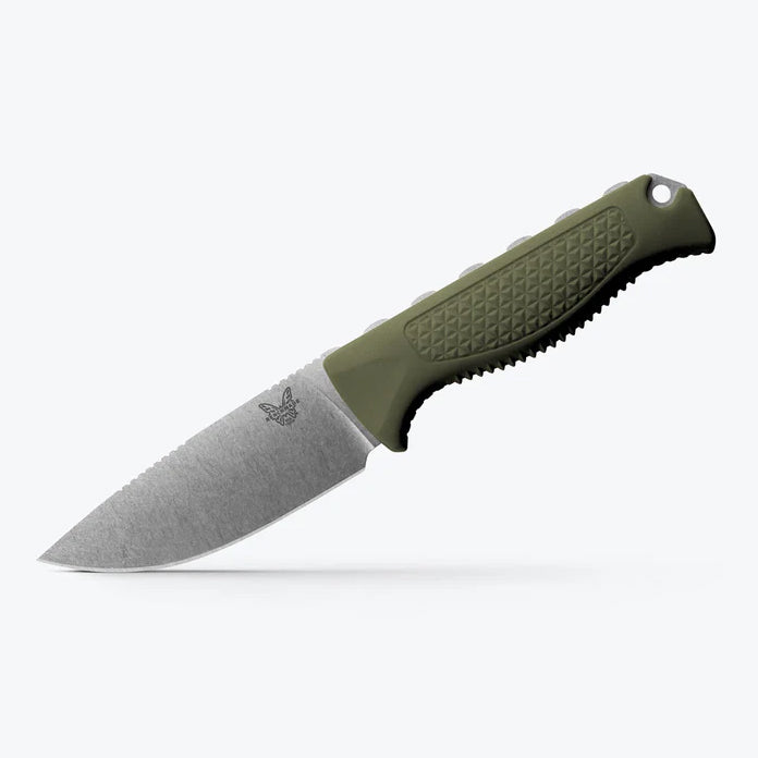 Outdoormesser Steep Country Dark Olive Santoprene Drop-Point
