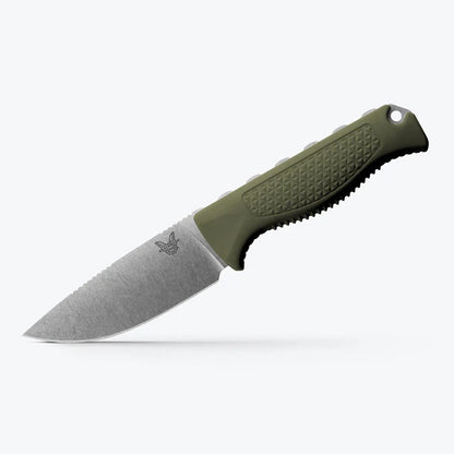 Outdoormesser Steep Country Dark Olive Santoprene Drop-Point