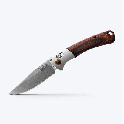Klappmesser Mini Crooked River Gray Aluminum Wood Clip-Point
