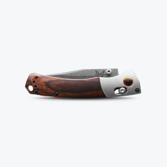 Klappmesser Mini Crooked River Gray Aluminum Wood Clip-Point