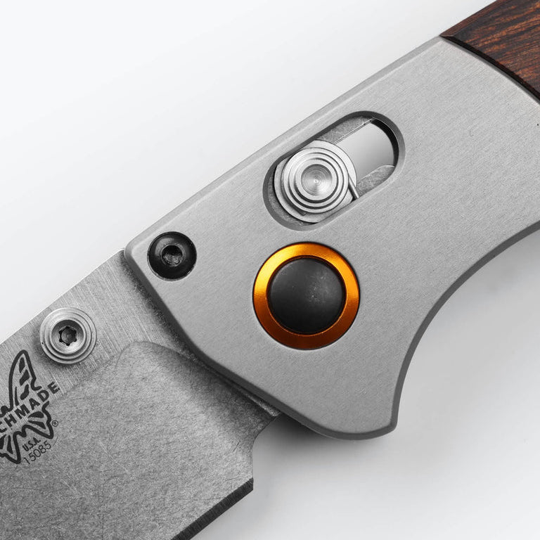 Klappmesser Mini Crooked River Gray Aluminum Wood Clip-Point