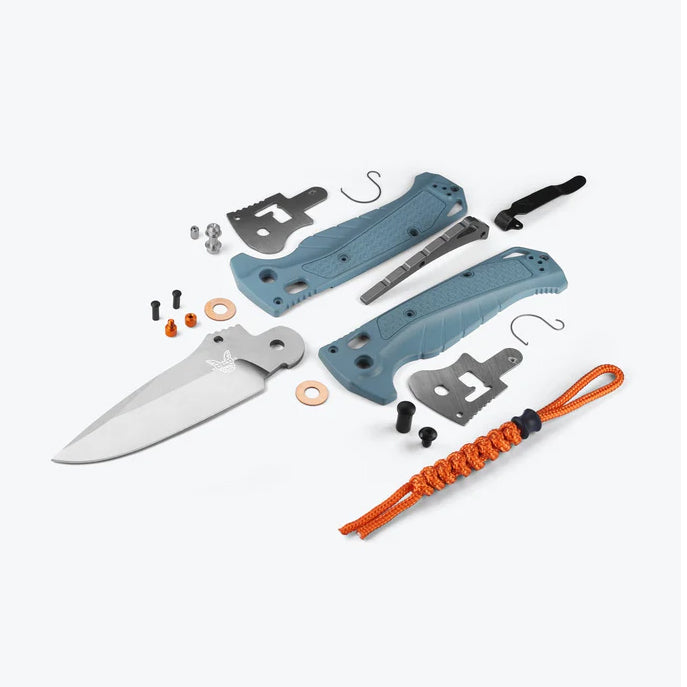 Klappmesser Adira Depth Blue Grivory Drop-Point