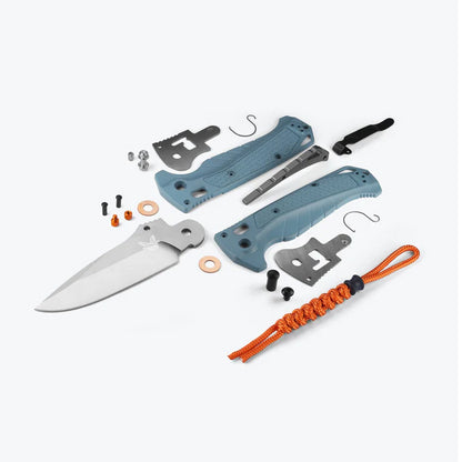 Klappmesser Adira Depth Blue Grivory Drop-Point