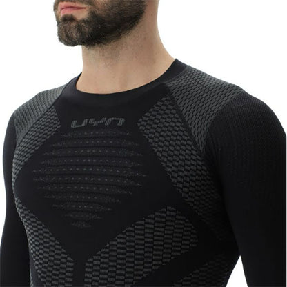 MAGLIA UOMO AMBITYON DEFENDER UW MANICA LUNGA, nera/antracite
