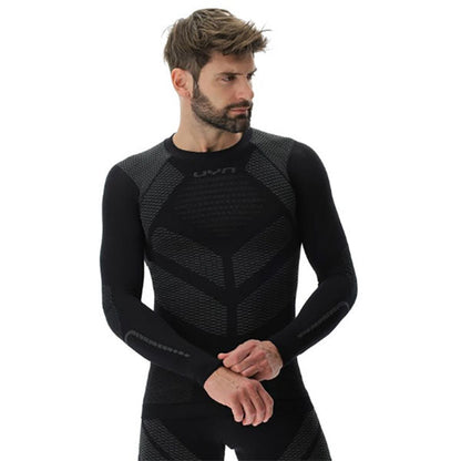MAGLIA UOMO AMBITYON DEFENDER UW MANICA LUNGA, nera/antracite