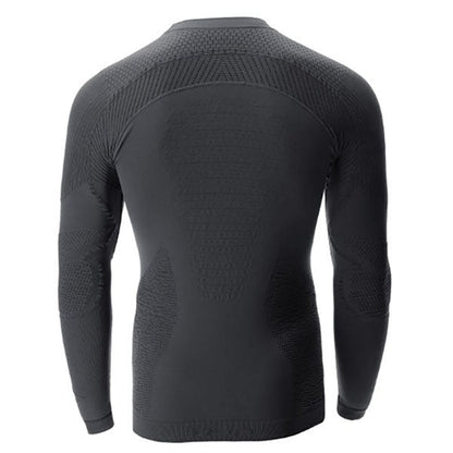 MAGLIETTA DONNA AMBITYON DEFENDER UW MANICA LUNGA, blu forze dell'ordine/nero