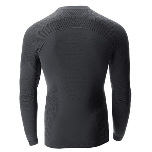 MAGLIETTA DONNA AMBITYON DEFENDER UW MANICA LUNGA, blu forze dell'ordine/nero