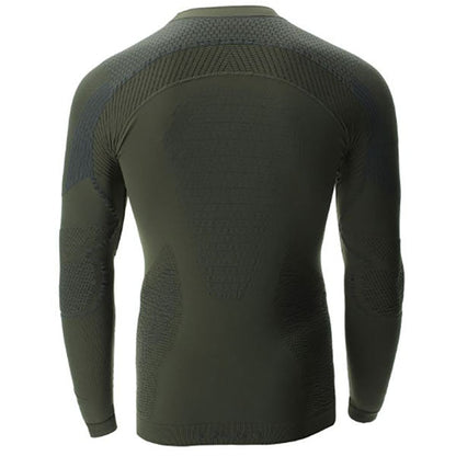 MAGLIA DONNA AMBITYON DEFENDER UW MANICA LUNGA, verde tattico/antracite