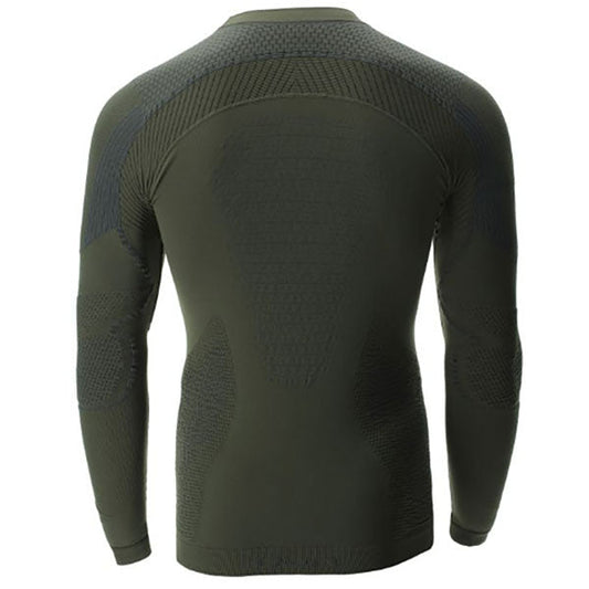 MAGLIA DONNA AMBITYON DEFENDER UW MANICA LUNGA, verde tattico/antracite
