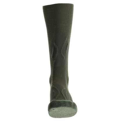 CALZINI UOMO DEFENDER MERINO HIGH, verde tattico