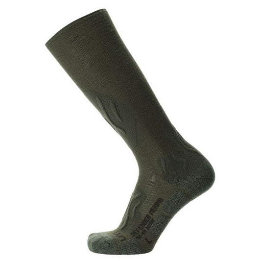 CALZINI UOMO DEFENDER MERINO HIGH, verde tattico
