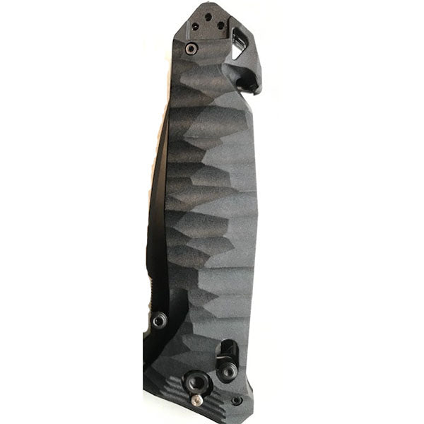 Coltello chiudibile CAC S200, affilatura liscia, nero