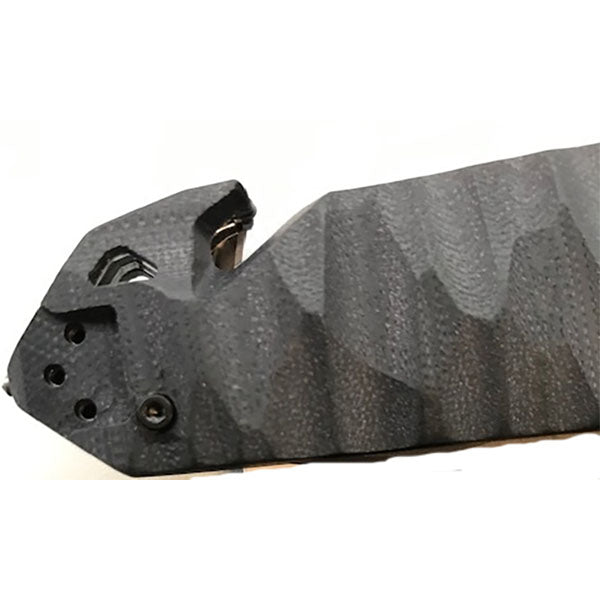 Couteau pliant CAC S200, meulage lisse, G10, noir
