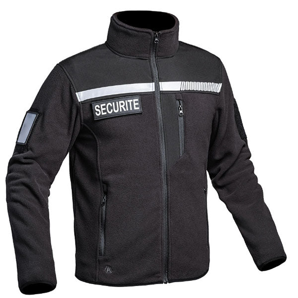 A10, Fleecejacke SECU-ONE SECURITE HV-TAPE, black