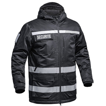 A10, Hardshell-Parka WF150 SECU-ONE SECURITE HV-TAPE, black