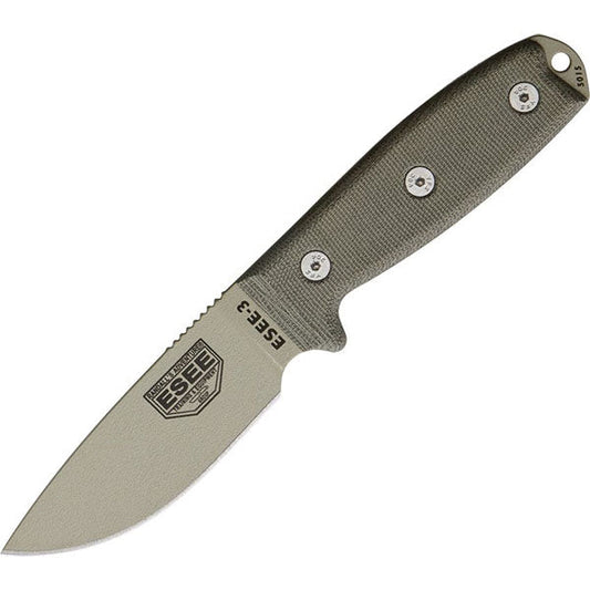 Survivalmesser MODEL 3, Glattschliff, desert tan