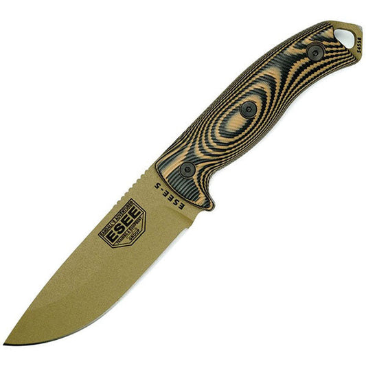 Survivalmesser MODEL 5 FIXED BLADE DE, Glattschliff