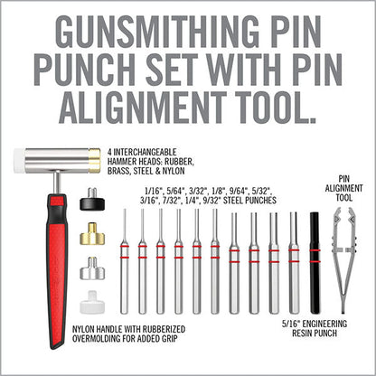 Waffenwerkzeug-Kit ACCU-PUNCH HAMMER & PUNCHES