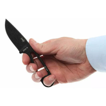 Neck-Knive IZULA, Glattschliff, black