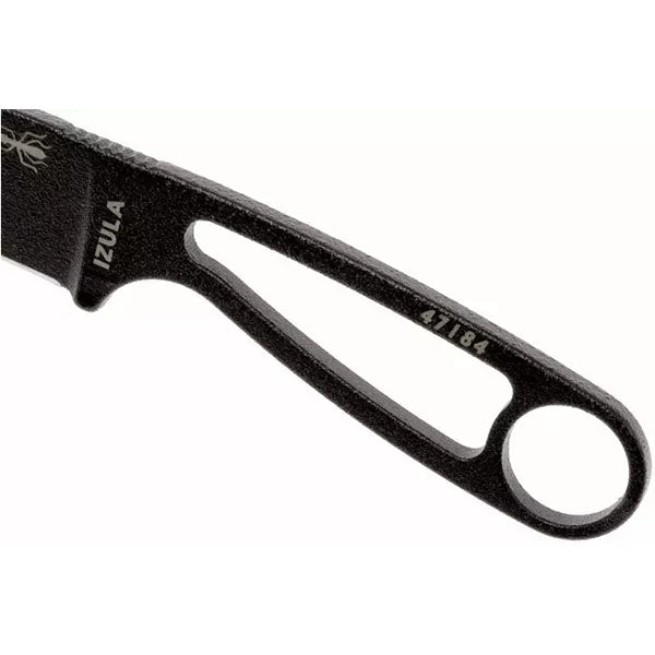 Neck-Knive IZULA, Glattschliff, black