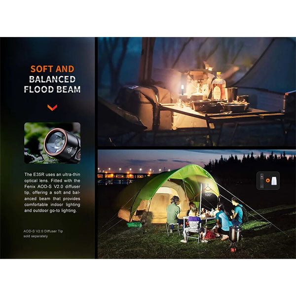 Torcia tattica a LED E35R, 3.100 lumen (batteria inclusa)