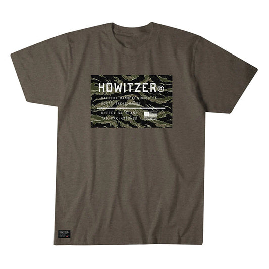 T-shirt HOWITZER TRADEMARK, moka chiné