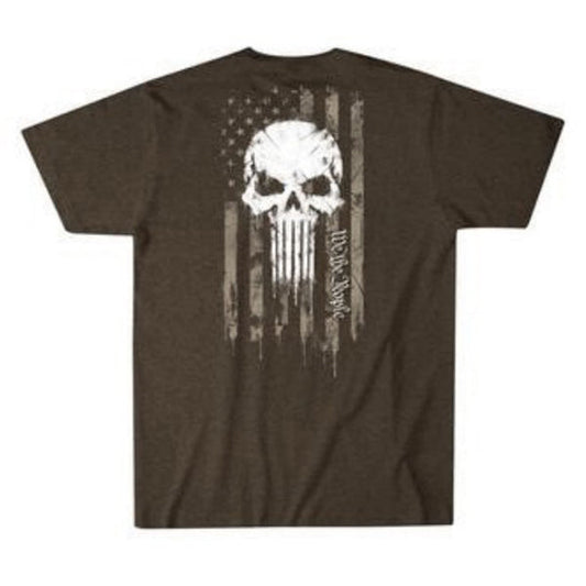 T-shirt SKULL FREEDOM FLAG, tigrata