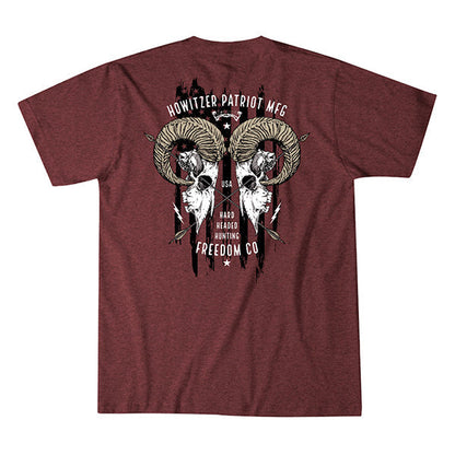 T-shirt LETHAL, bordeaux chiné