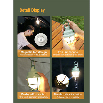 Lampada da campeggio a LED CL3, 280 lumen, (batteria inclusa), bianca