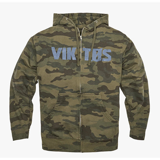 Sweat à capuche BURNISHED WOODLAND CAMO