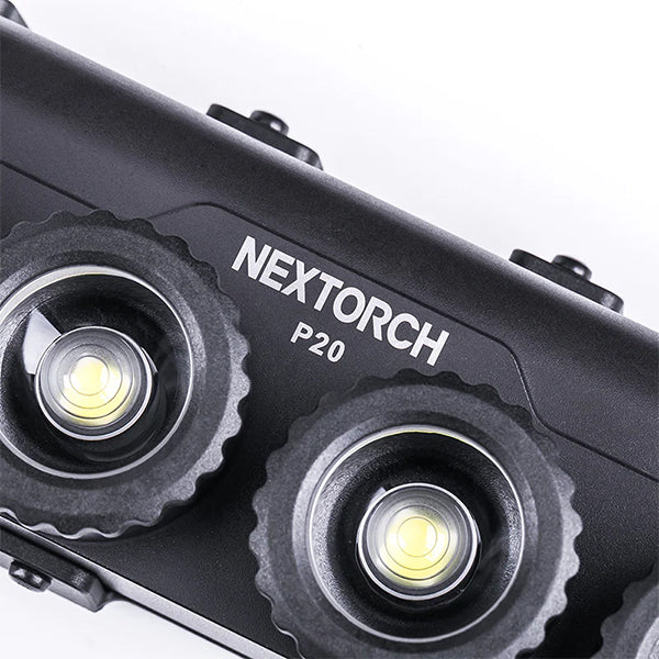 Taktische LED-Lampe P20 4K, 4'000 Lumen (inkl. Akkus)