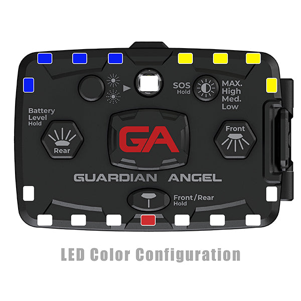 Luce di sicurezza GUARDIAN ANGEL ELITE BIANCO/BLU E GIALLO, incl. batteria