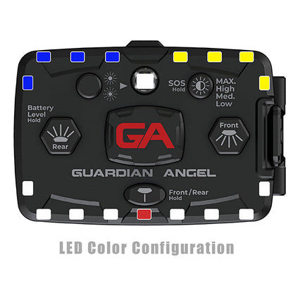 Luce di sicurezza GUARDIAN ANGEL ELITE BIANCO/BLU E GIALLO, incl. batteria