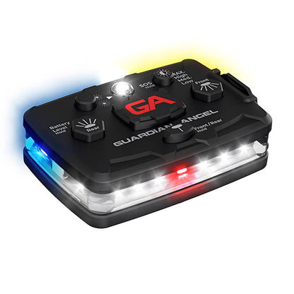 Luce di sicurezza GUARDIAN ANGEL ELITE BIANCO/BLU E GIALLO, incl. batteria
