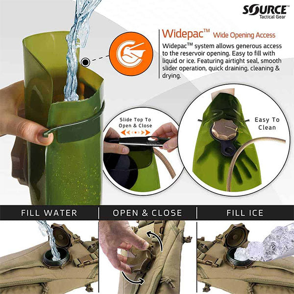 Sac d'hydratation tactique TACTICAL 3L, coyote